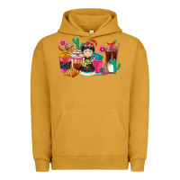 Pigment Peanut Butter But first cafecito y chismecito Urban Hoodie - RanaPortraitStore