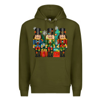 Army Green christmas natcrackers Premium Hoodie - Zillion Design Studio
