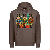 Coffee christmas natcrackers Premium Hoodie - Zillion Design Studio