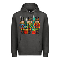 Charcoal Heather christmas natcrackers Premium Hoodie - Zillion Design Studio