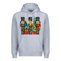 Heather Grey christmas natcrackers Premium Hoodie - Zillion Design Studio
