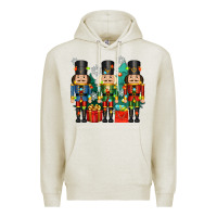 Oatmeal Heather christmas natcrackers Premium Hoodie - Zillion Design Studio