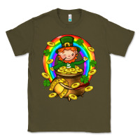 Army Green Dwarf Cauldron St. Patricks Classic Tee - BundleAndBundleShop