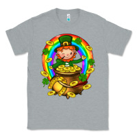 Heather Grey Dwarf Cauldron St. Patricks Classic Tee - BundleAndBundleShop