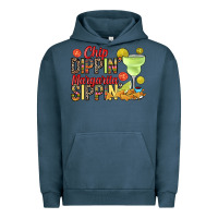 Pigment Midnight Navy Chip dippin' margarita sippin' Urban Hoodie - RanaPortraitStore