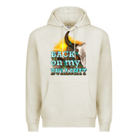Oatmeal Heather back on my bullshit Premium Hoodie - texasbilliewilder