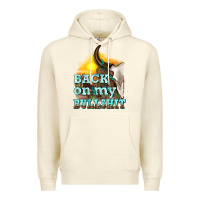 Sandshell back on my bullshit Premium Hoodie - texasbilliewilder