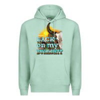 Seafoam back on my bullshit Premium Hoodie - texasbilliewilder
