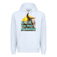White back on my bullshit Premium Hoodie - texasbilliewilder