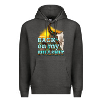 Charcoal Heather back on my bullshit Premium Hoodie - texasbilliewilder