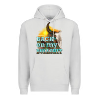 Dove Grey back on my bullshit Premium Hoodie - texasbilliewilder