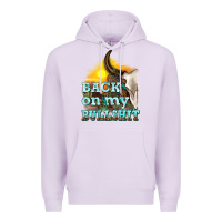 Lilac back on my bullshit Premium Hoodie - texasbilliewilder