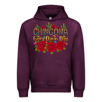 Mauve Wine Chingona every damn day Urban Hoodie - RanaPortraitStore
