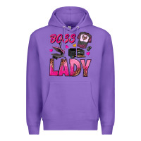 Purple boss lady Premium Hoodie - texasbilliewilder