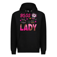 Black boss lady Premium Hoodie - texasbilliewilder