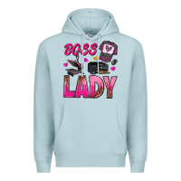 Blue Mist boss lady Premium Hoodie - texasbilliewilder