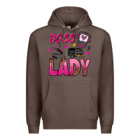 Coffee boss lady Premium Hoodie - texasbilliewilder