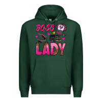 Sports Green boss lady Premium Hoodie - texasbilliewilder
