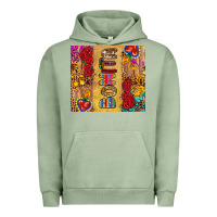 Pigment Oil Green Bonita Urban Hoodie - RanaPortraitStore