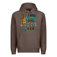 Coffee i will sing of the goodness of god Premium Hoodie - RanaPortraitStore