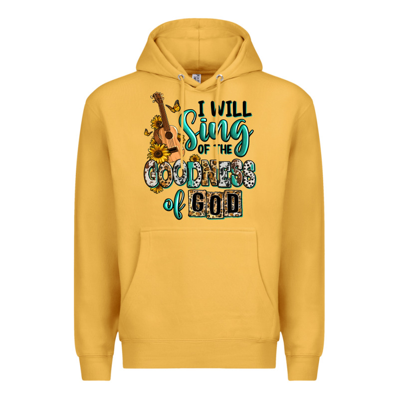 I Will Sing Of The Goodness Of God Premium Hoodie by RanaPortraitStore | Teevron