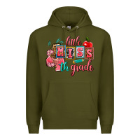 Army Green little miss 4 th grade Premium Hoodie - AdoDesignShop