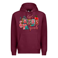 Burgundy little miss 4 th grade Premium Hoodie - AdoDesignShop