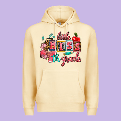 Little Miss 4 Th Grade Premium Hoodie Designed By Adodesignshop