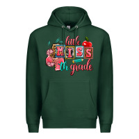 Sports Green little miss 4 th grade Premium Hoodie - AdoDesignShop