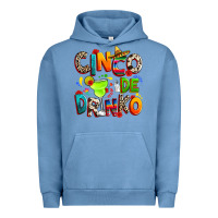 Pigment Pebble Blue Cinco de drinko Urban Hoodie - RanaPortraitStore