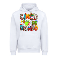 White Cinco de drinko Urban Hoodie - RanaPortraitStore