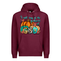 Burgundy i will sing of the godness of god psalm 89 1 Premium Hoodie - RanaPortraitStore