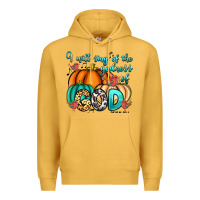 Mustard i will sing of the godness of god psalm 89 1 Premium Hoodie - RanaPortraitStore