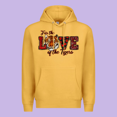 Premium Hoodie for the love of the tigers red