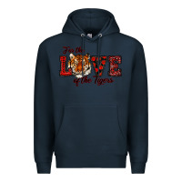 Navy for the love of the tigers red Premium Hoodie - RanaPortraitStore