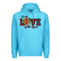 Ocean Blue for the love of the tigers red Premium Hoodie - RanaPortraitStore