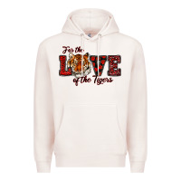 Pale Pink for the love of the tigers red Premium Hoodie - RanaPortraitStore