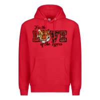 Red for the love of the tigers red Premium Hoodie - RanaPortraitStore