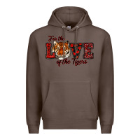 Coffee for the love of the tigers red Premium Hoodie - RanaPortraitStore