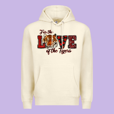 Premium Hoodie for the love of the tigers red