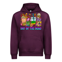 Mauve Wine Day of the dead coffee cups Urban Hoodie - RanaPortraitStore
