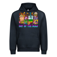 Navy Day of the dead coffee cups Urban Hoodie - RanaPortraitStore