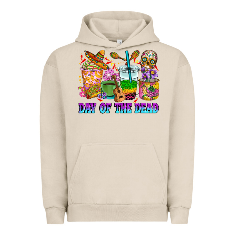 Day Of The Dead Coffee Cups Urban Hoodie by RanaPortraitStore | Teevron