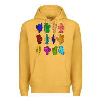 Christmas Glitter Cactus Premium Hoodie | Teevron