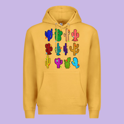 Premium Hoodie christmas glitter cactus