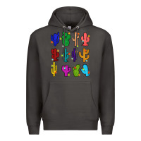 Smoke christmas glitter cactus Premium Hoodie - Zillion Design Studio