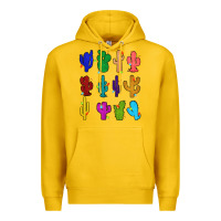 Lemon christmas glitter cactus Premium Hoodie - Zillion Design Studio
