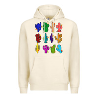 Tofu christmas glitter cactus Premium Hoodie - Zillion Design Studio