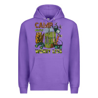 Purple camp more worry less Premium Hoodie - texasbilliewilder