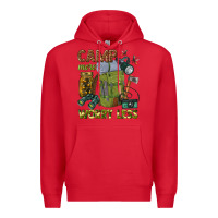 Red camp more worry less Premium Hoodie - texasbilliewilder